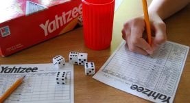 Yahtzee spel scoreblok