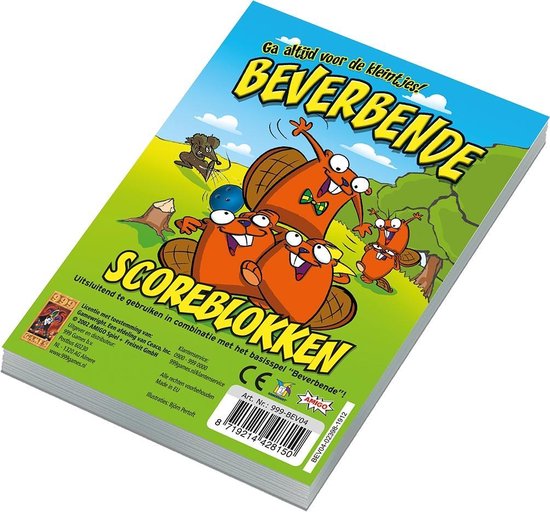 Beverbende scoreblokken (3 stuks)