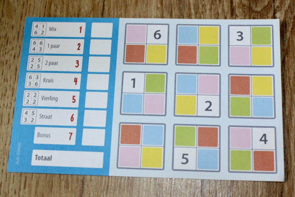 variant blokken dobbelspel