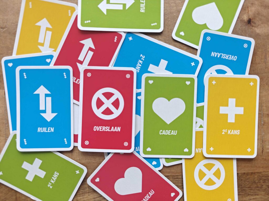Eenkleurige speciale kaarten Frantic