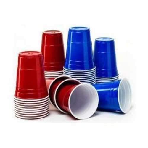 Red & Blue Cups - 50 stuks